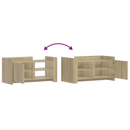 Tavolino Salotto Rovere Sonoma 100x50x50cm in Legno Multistrato | homemem39