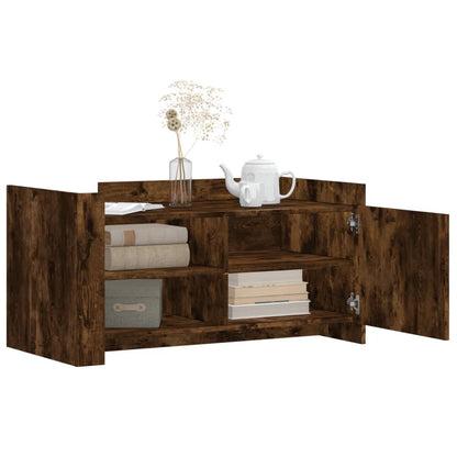 Tavolino Salotto Rovere Fumo 100x50x50 cm in Legno Multistrato | homemem39