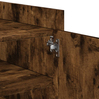 Tavolino Salotto Rovere Fumo 100x50x50 cm in Legno Multistrato | homemem39