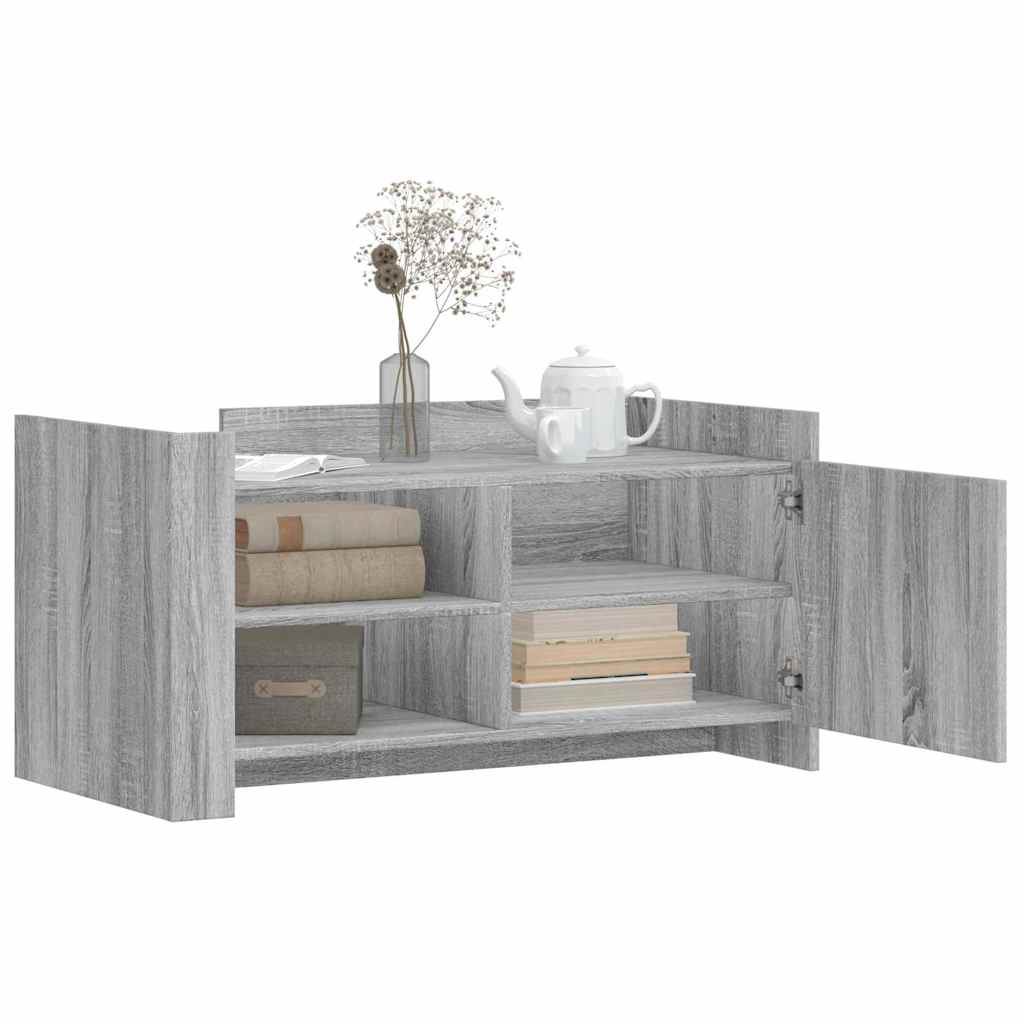 Tavolino Salotto Grigio Sonoma 100x50x50 cm Legno Multistrato | homemem39