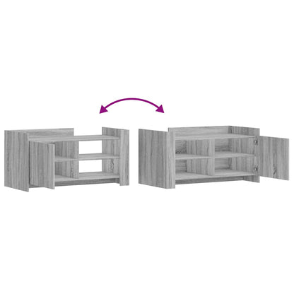 Tavolino Salotto Grigio Sonoma 100x50x50 cm Legno Multistrato | homemem39