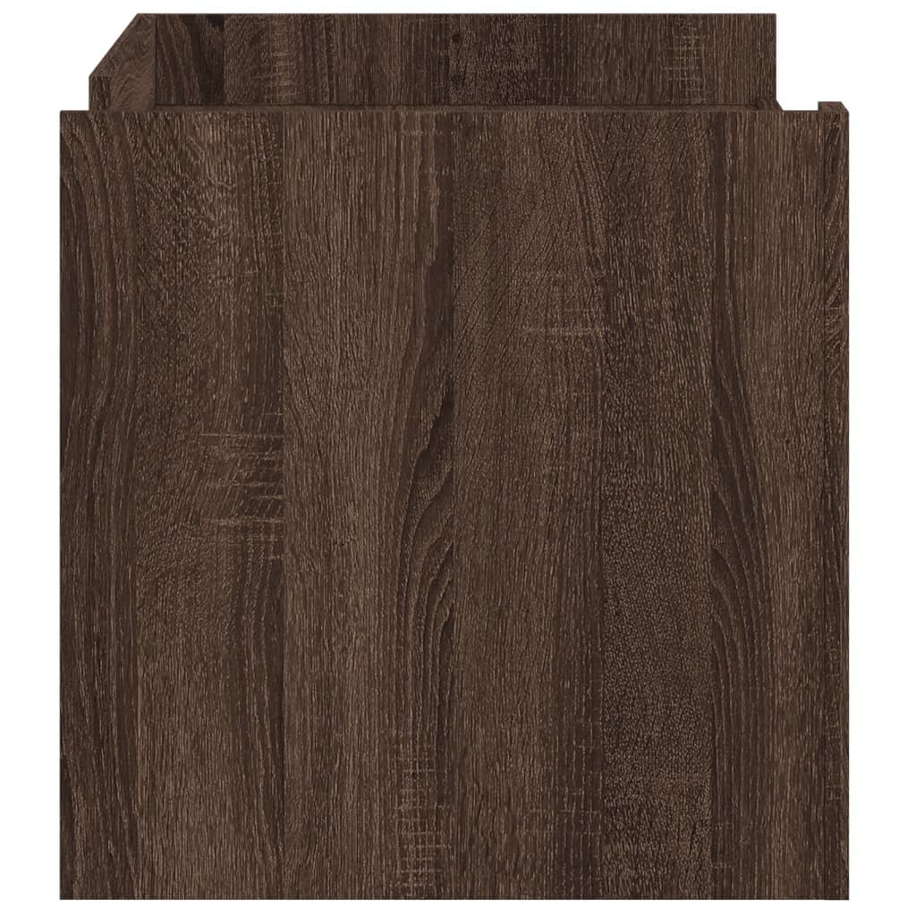 Tavolino Salotto Rovere Marrone 100x50x50 cm Legno Multistrato | homemem39