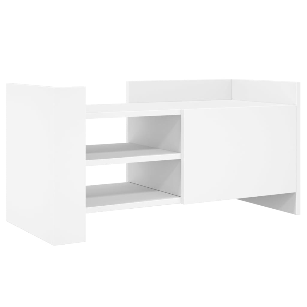 Mobile Porta TV Bianco 80x35x40 cm in Legno Multistrato - homemem39