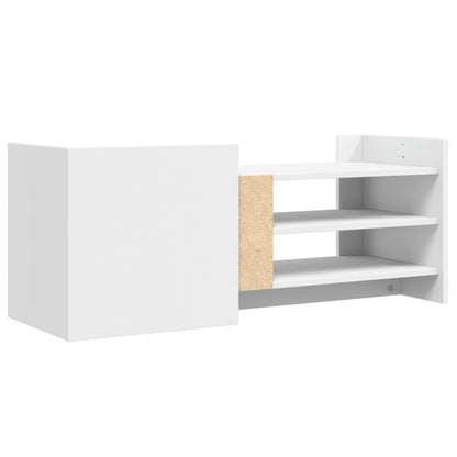 Mobile Porta TV Bianco 100x35x40 cm in Legno Multistrato - homemem39