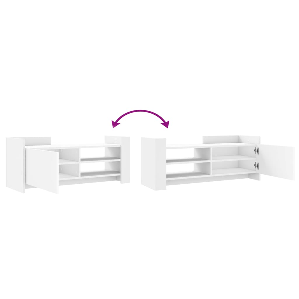 Mobile Porta TV Bianco 100x35x40 cm in Legno Multistrato - homemem39