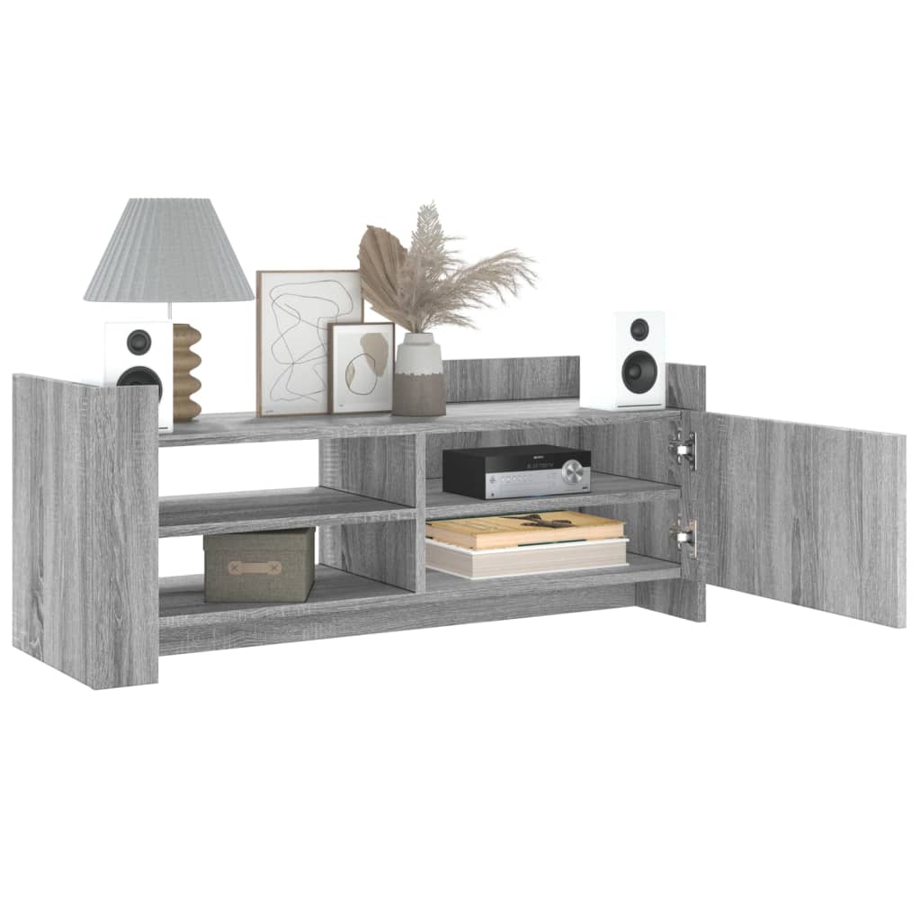 Mobile TV Grigio Sonoma 100x35x40 cm in Legno Multistrato - homemem39