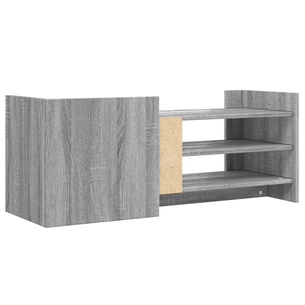 Mobile TV Grigio Sonoma 100x35x40 cm in Legno Multistrato - homemem39