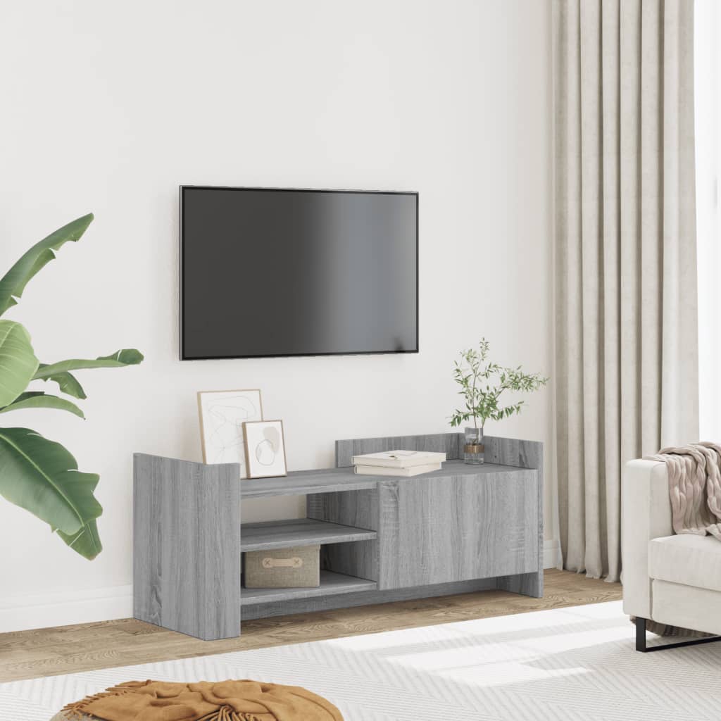 Mobile TV Grigio Sonoma 100x35x40 cm in Legno Multistrato - homemem39
