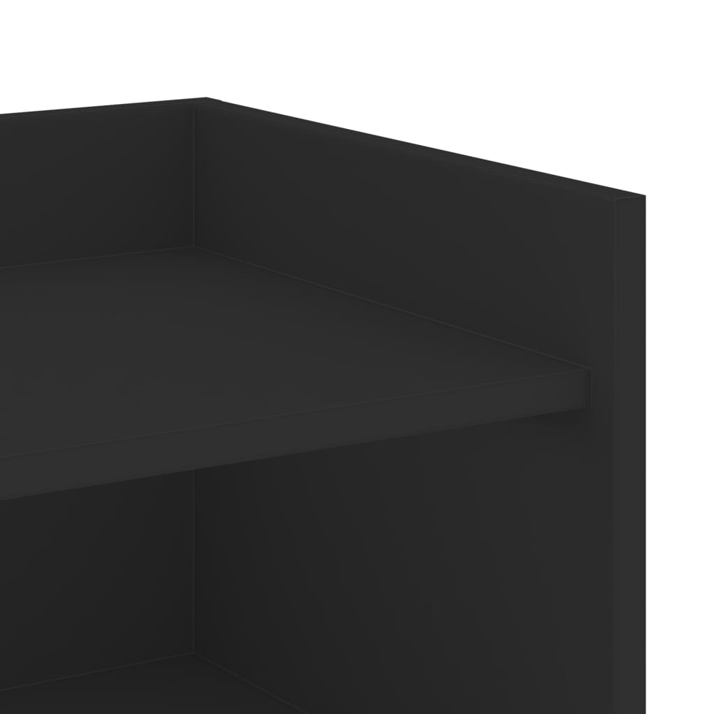 Credenza Nera 45x35x75 cm in Legno Multistrato - homemem39
