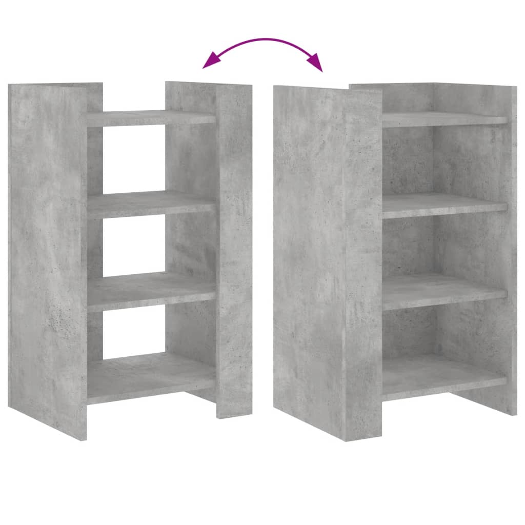 Credenza Grigio Cemento 45x35x75 cm in Legno Multistrato - homemem39