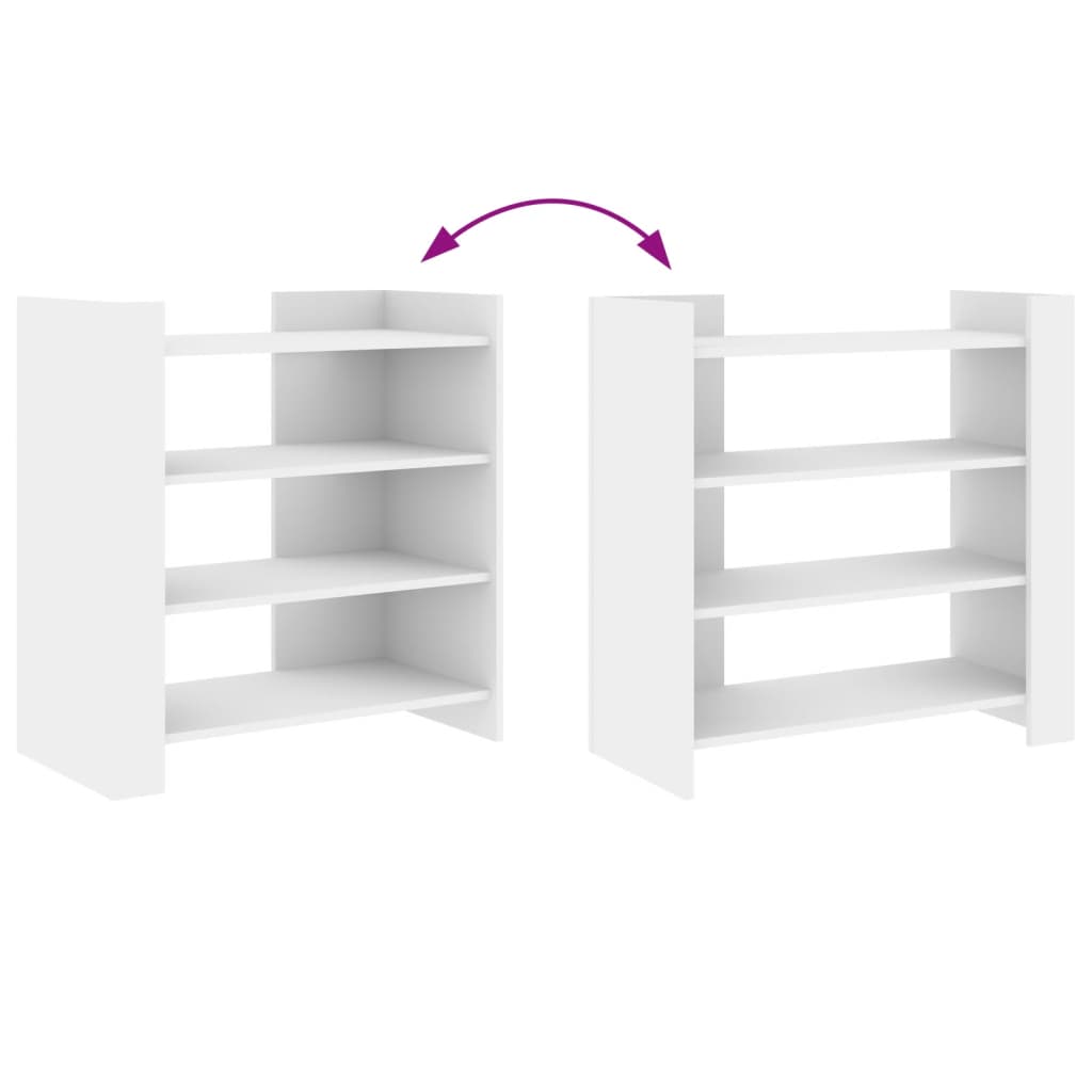 Credenza Bianca 73,5x35x75 cm in Legno Multistrato - homemem39