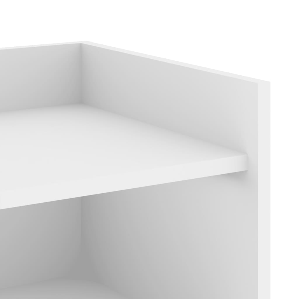 Credenza Bianca 73,5x35x75 cm in Legno Multistrato - homemem39