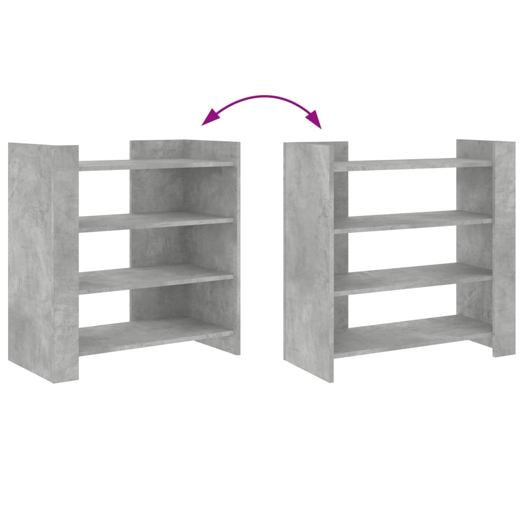 Credenza Grigio Cemento 73,5x35x75 cm in Legno Multistrato - homemem39