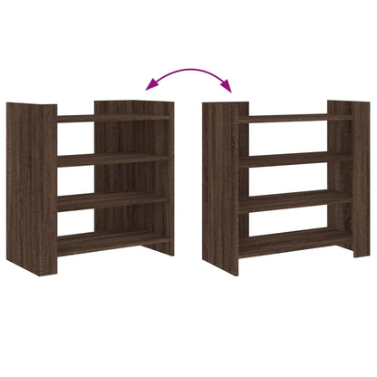 Credenza Rovere Marrone 73,5x35x75 cm in Legno Multistrato - homemem39