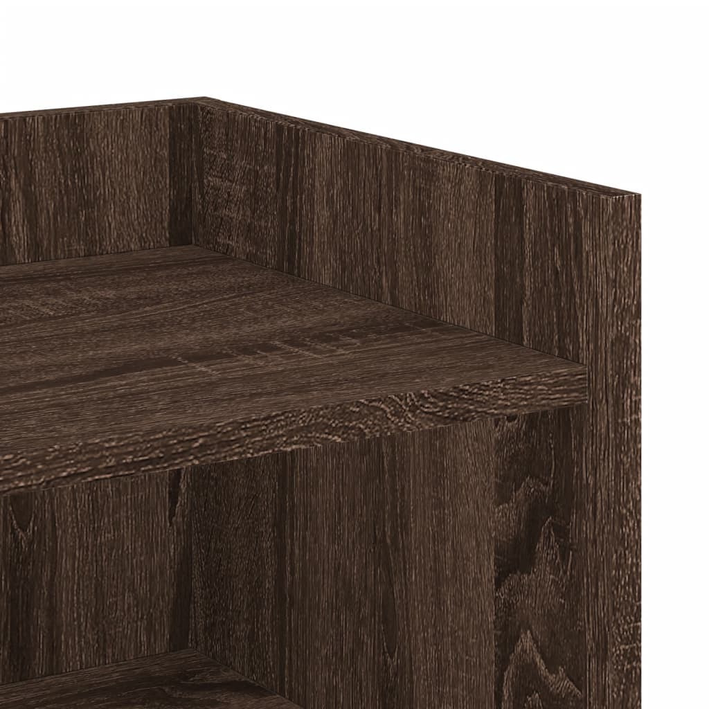 Credenza Rovere Marrone 73,5x35x75 cm in Legno Multistrato - homemem39