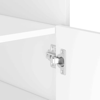 Credenza Bianca 45x35x75 cm in Legno Multistrato - homemem39