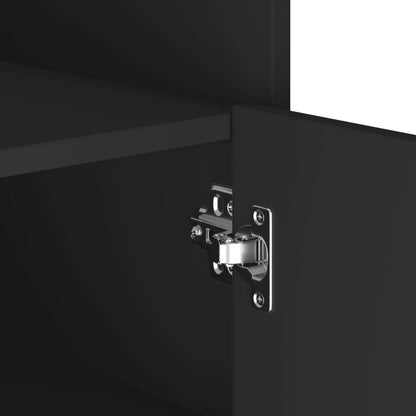 Credenza Nera 45x35x75 cm in Legno Multistrato - homemem39