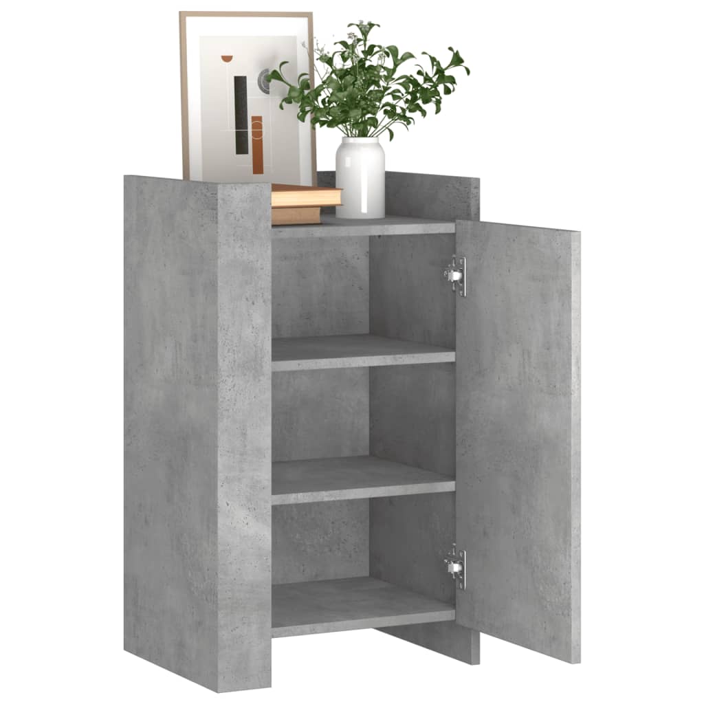 Credenza Grigio Cemento 45x35x75 cm in Legno Multistrato - homemem39