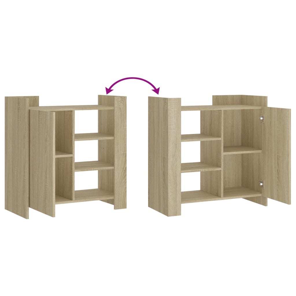 Credenza Rovere Sonoma 73,5x35x75 cm in Legno Multistrato - homemem39