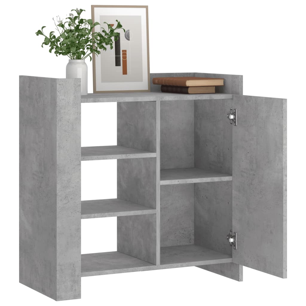 Credenza Grigio Cemento 73,5x35x75 cm in Legno Multistrato - homemem39