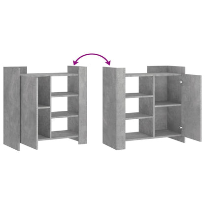 Credenza Grigio Cemento 73,5x35x75 cm in Legno Multistrato - homemem39