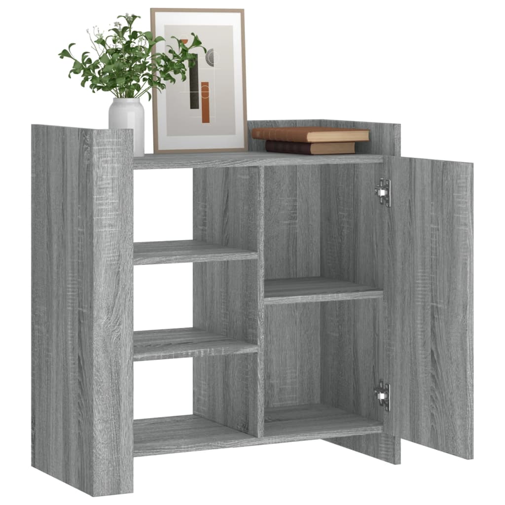 Credenza Grigio Sonoma 73,5x35x75 cm in Legno Multistrato - homemem39