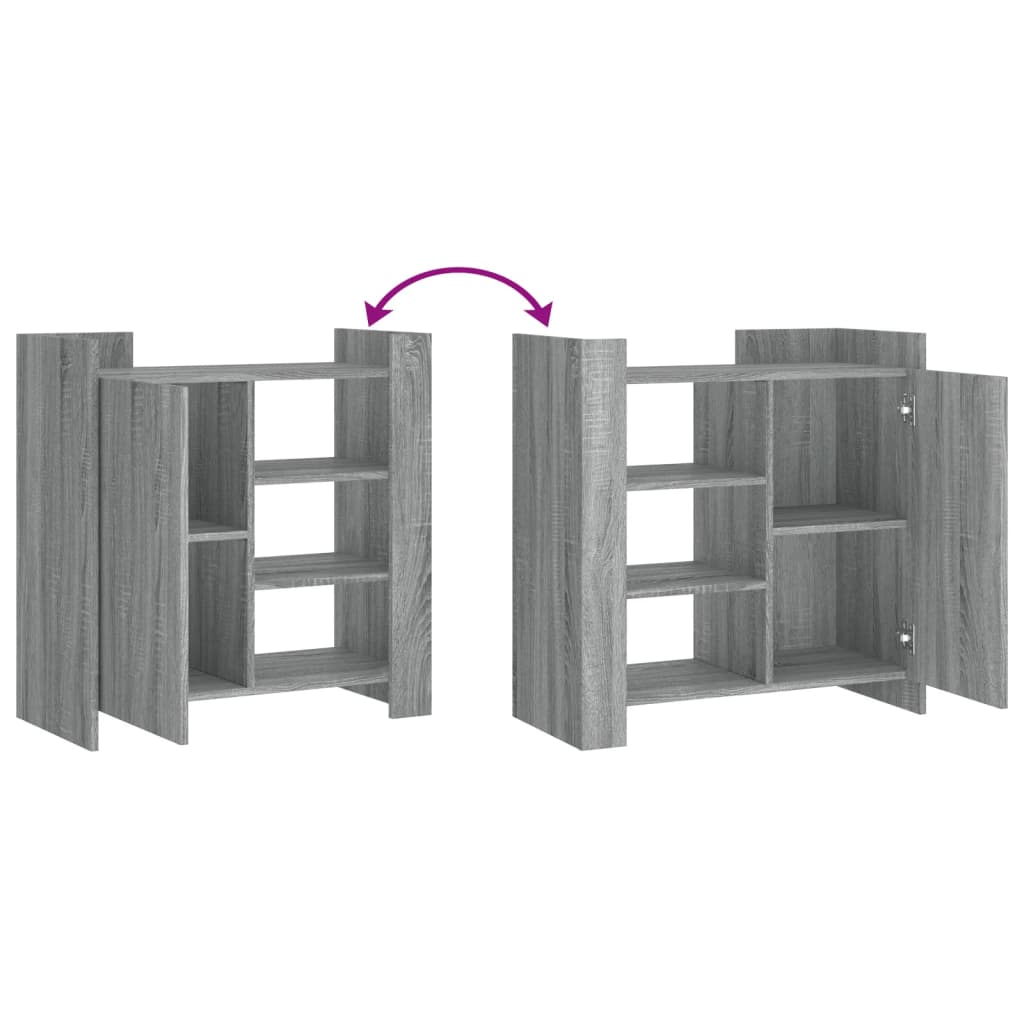 Credenza Grigio Sonoma 73,5x35x75 cm in Legno Multistrato - homemem39