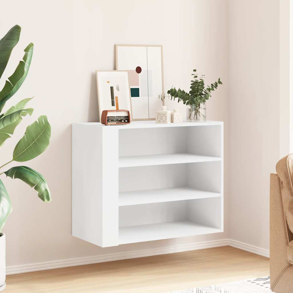 Armadietto a Muro Bianco 75x35x60 cm in Truciolato | homemem39