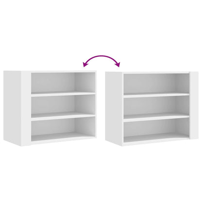 Armadietto a Muro Bianco 75x35x60 cm in Truciolato | homemem39