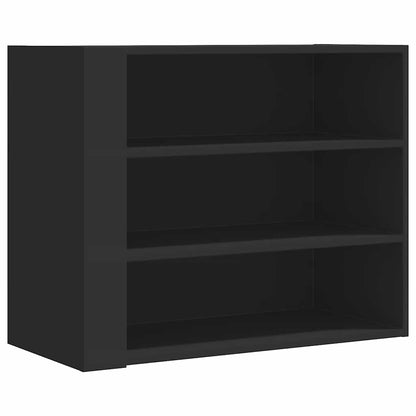 Armadietto a Muro Nero 75x35x60 cm in Truciolato | homemem39