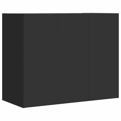 Armadietto a Muro Nero 75x35x60 cm in Truciolato | homemem39