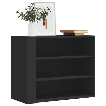 Armadietto a Muro Nero 75x35x60 cm in Truciolato | homemem39