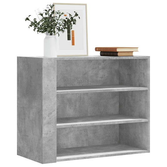 Armadietto a Muro Grigio Cemento 75x35x60 cm in Truciolato | homemem39