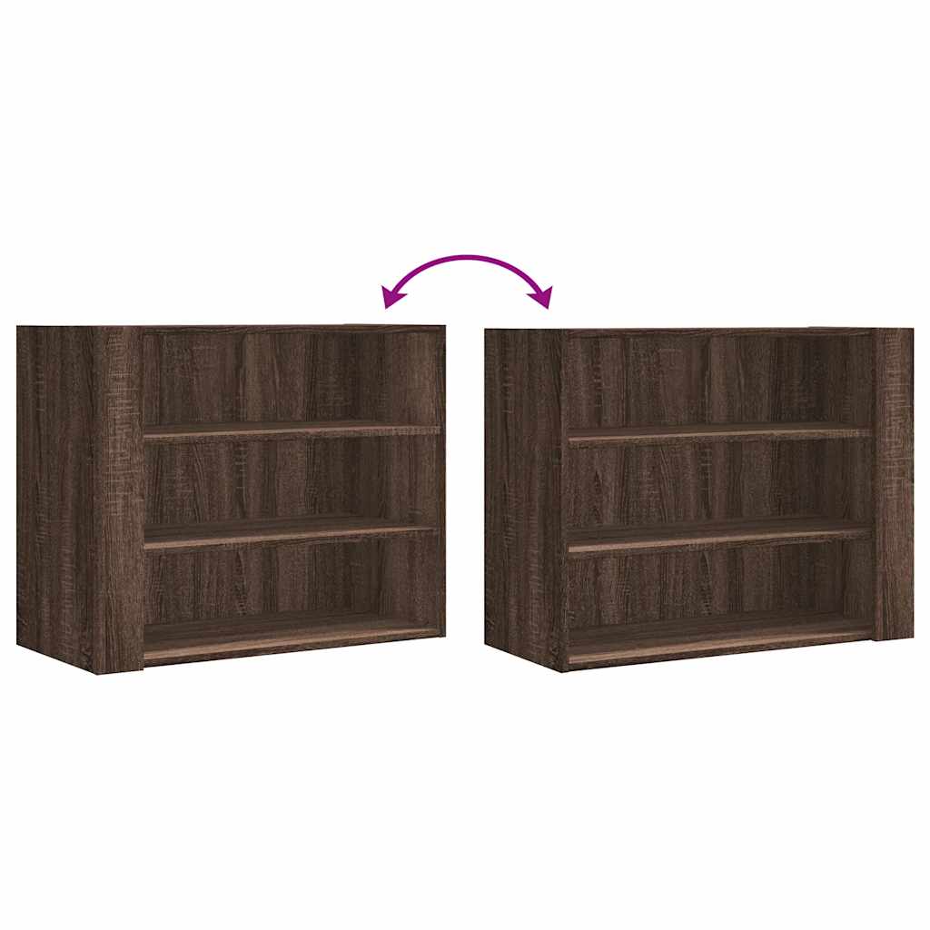 Armadietto a Muro Rovere Marrone 75x35x60 cm in Truciolato | homemem39