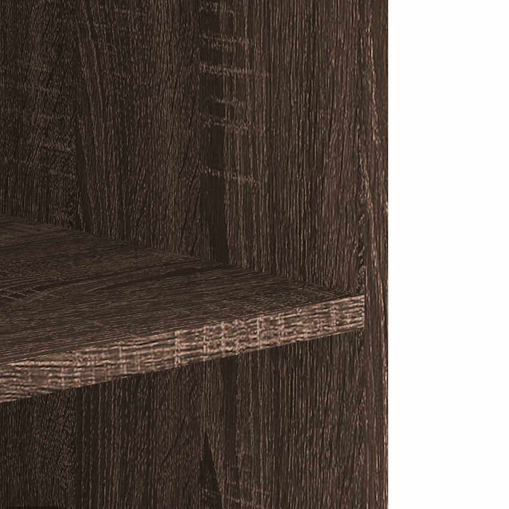 Armadietto a Muro Rovere Marrone 75x35x60 cm in Truciolato | homemem39