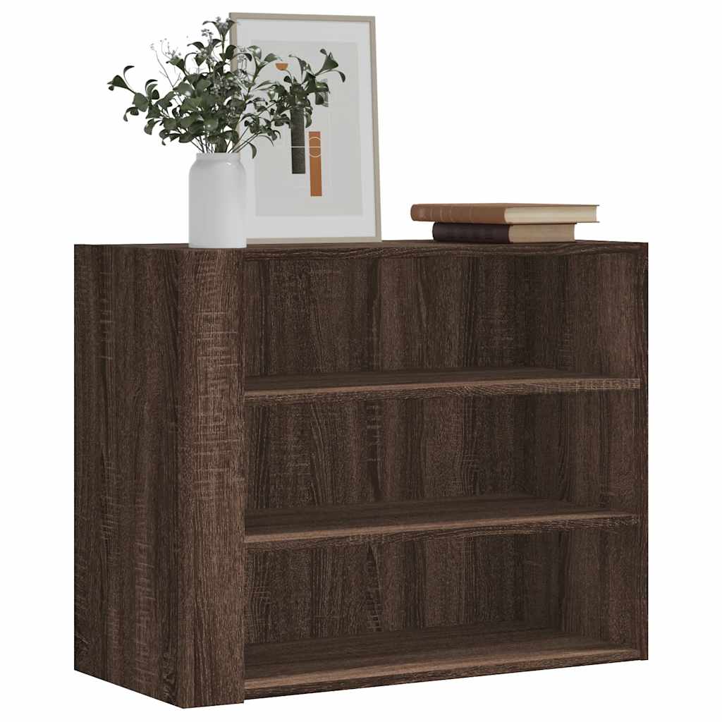 Armadietto a Muro Rovere Marrone 75x35x60 cm in Truciolato | homemem39