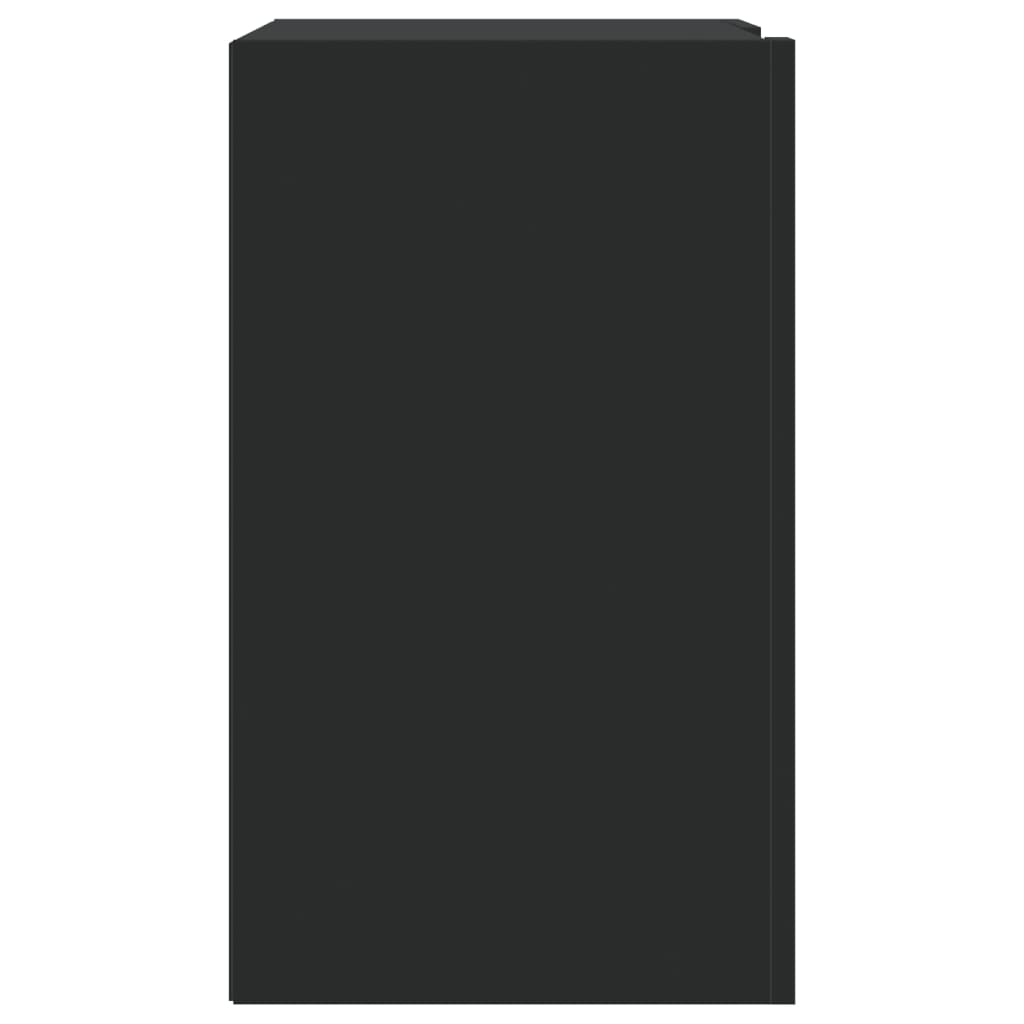 Armadietto a Muro Nero 75x35x60 cm in Truciolato | homemem39