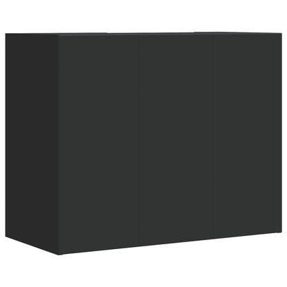 Armadietto a Muro Nero 75x35x60 cm in Truciolato | homemem39