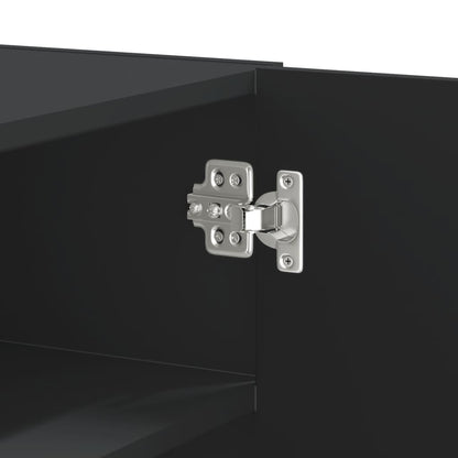 Armadietto a Muro Nero 75x35x60 cm in Truciolato | homemem39