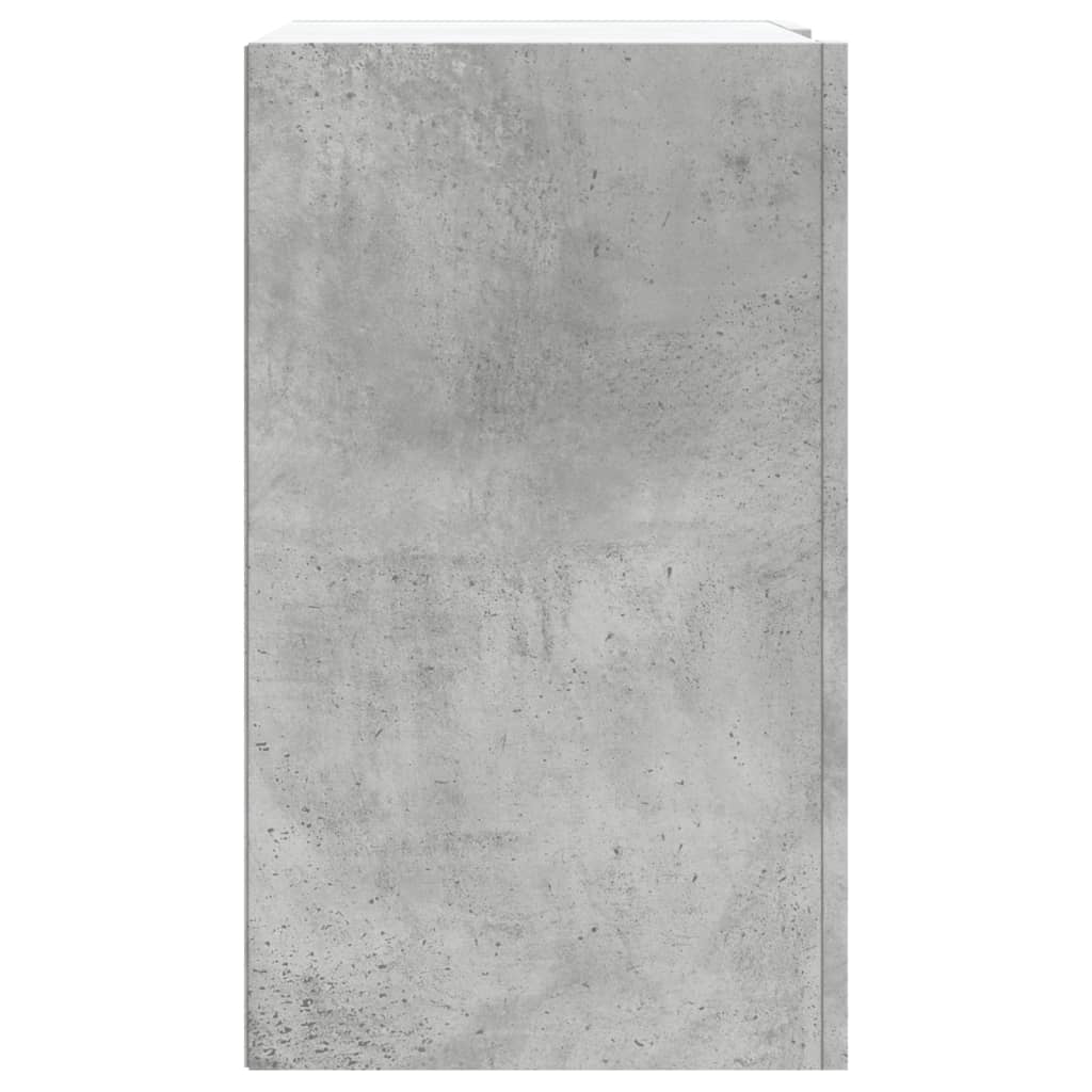 Armadietto a Muro Grigio Cemento 75x35x60 cm in Truciolato | homemem39