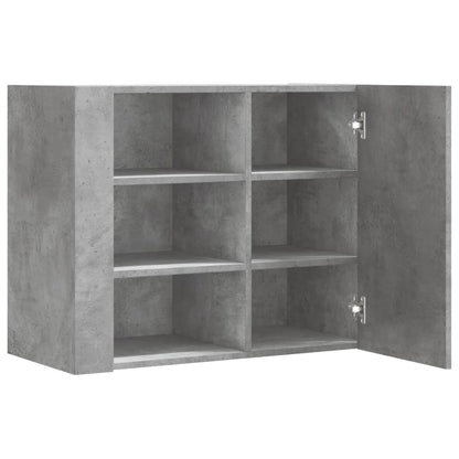 Armadietto a Muro Grigio Cemento 75x35x60 cm in Truciolato | homemem39