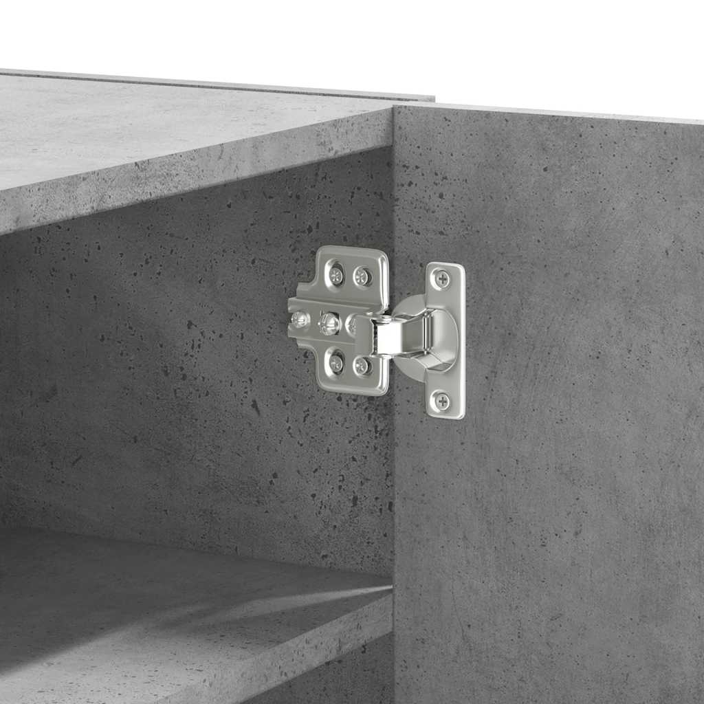 Armadietto a Muro Grigio Cemento 75x35x60 cm in Truciolato | homemem39