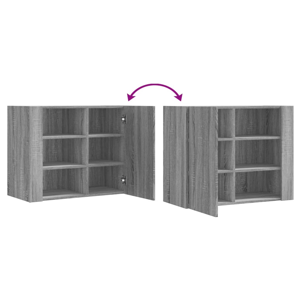 Armadietto a Muro Grigio Sonoma 75x35x60 cm in Truciolato | homemem39