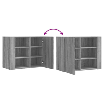 Armadietto a Muro Grigio Sonoma 75x35x60 cm in Truciolato | homemem39