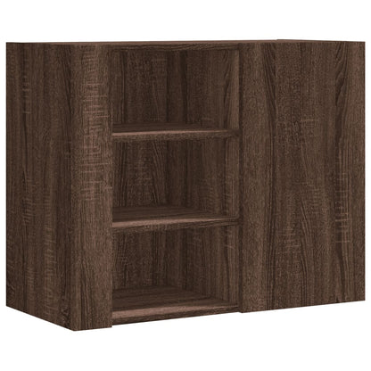 Armadietto a Muro Rovere Marrone 75x35x60 cm in Truciolato | homemem39