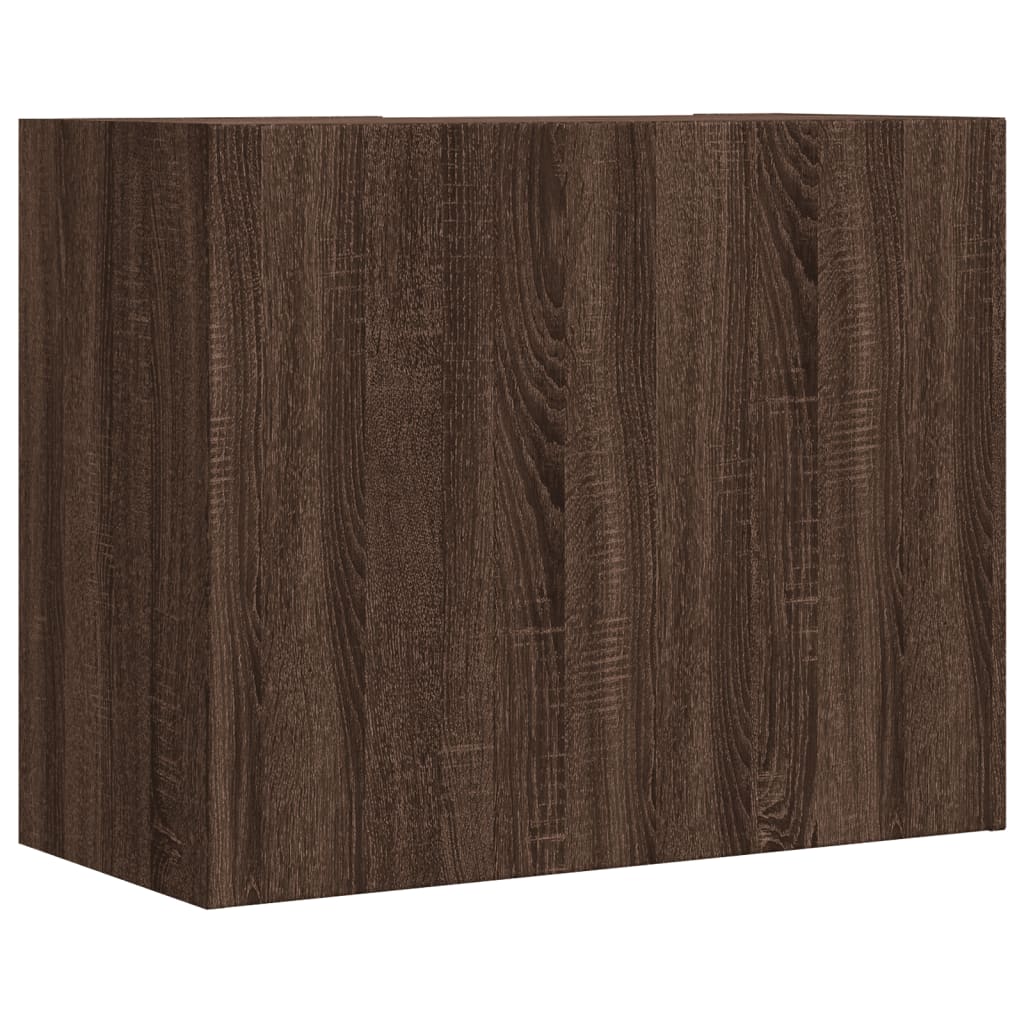 Armadietto a Muro Rovere Marrone 75x35x60 cm in Truciolato | homemem39