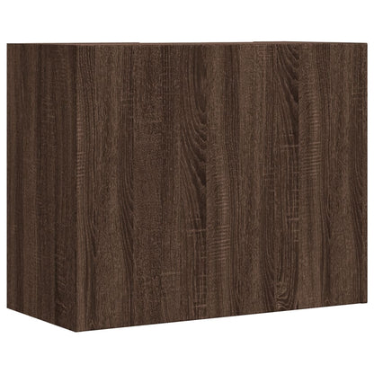 Armadietto a Muro Rovere Marrone 75x35x60 cm in Truciolato | homemem39