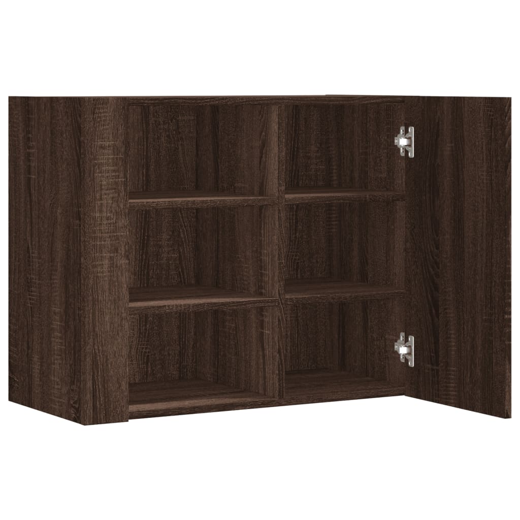 Armadietto a Muro Rovere Marrone 75x35x60 cm in Truciolato | homemem39