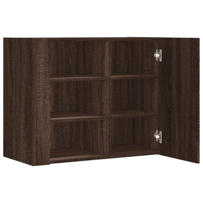 Armadietto a Muro Rovere Marrone 75x35x60 cm in Truciolato | homemem39