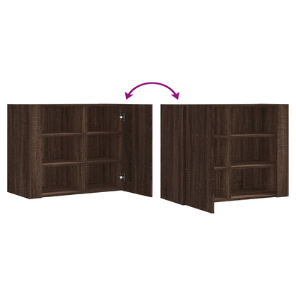 Armadietto a Muro Rovere Marrone 75x35x60 cm in Truciolato | homemem39